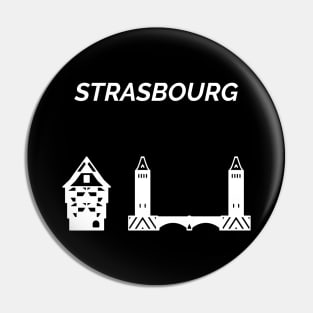 Strasbourg Skyline France Pin