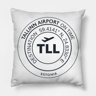 Airport TLL Tallinn Pillow