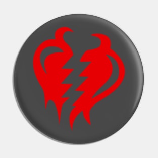 Torn heart Pin