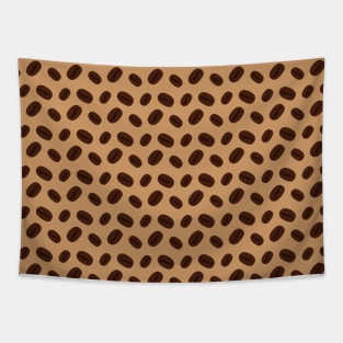 Cool Brown Coffee beans pattern Tapestry