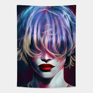 No eye girl Tapestry