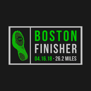 Boston Runner 26 Mile Finisher Marathon 2018 T-Shirt