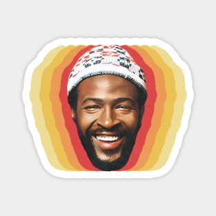 Marvin Gaye 70s Retro Aesthetic Magnet