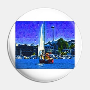 Seattle Sailing Pin