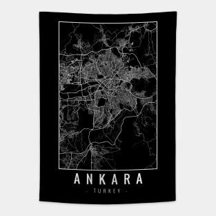 Ankara Turkey Minimalist Map Tapestry