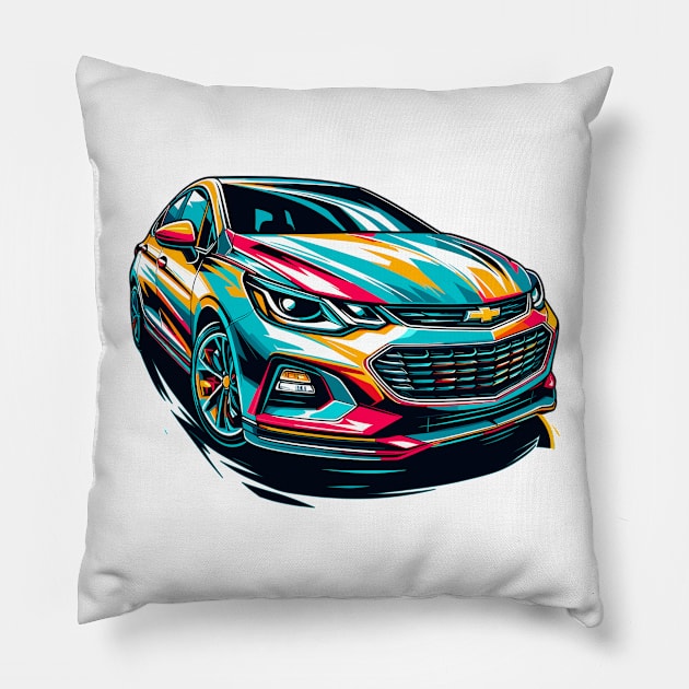Chevrolet Cruze Pillow by Vehicles-Art