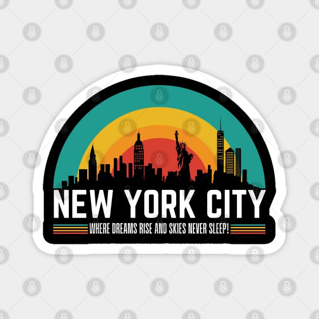 NEW YORK CITY Magnet by tzolotov