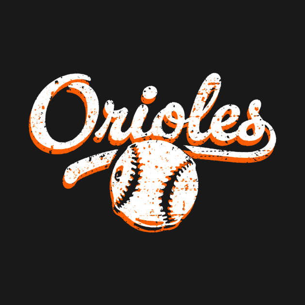 Retro Orioles offset by Throwzack