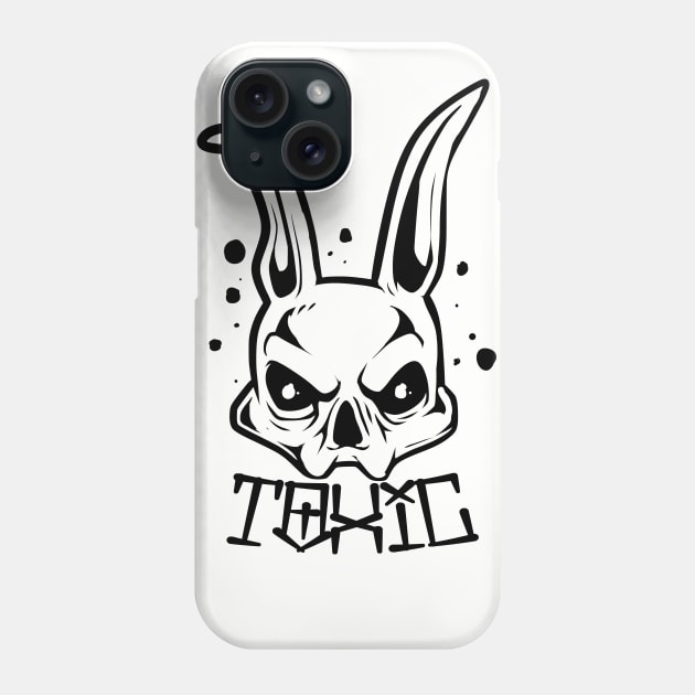 Toxic Bunny Phone Case by Rockadeadly