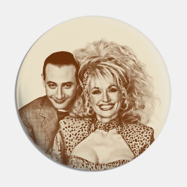 Pee Wee Herman ~ Retro Vintage Sketches Pin by NMAX HERU