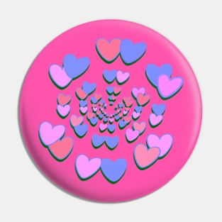 Pink and Blue Sweethearts Pin