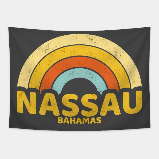 Retro Nassau Bahamas Tapestry by dk08