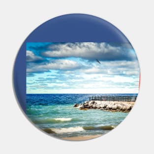 “Charlevoix South Pier Lighthouse” Pin