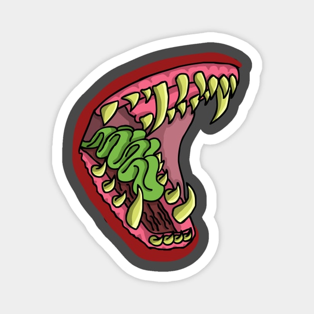 Creepy Jaws Magnet by deshman