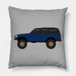 fj80 Land Cruiser blue Pillow