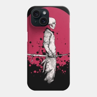 Samurai Red Moon Phone Case