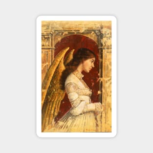 Pre-Raphaelite Fresco Angel Magnet