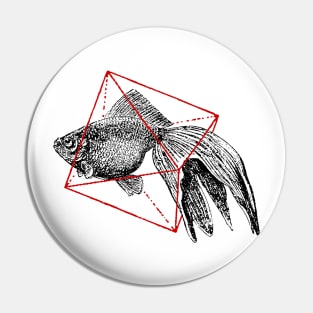 Fish in Geometrics Pin