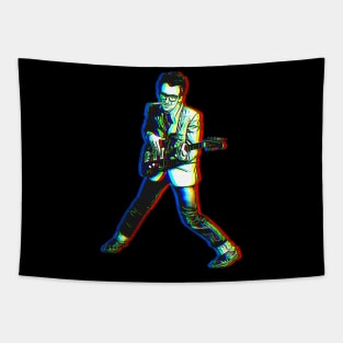 Elvis Costello Vintage Portrait - Music Icon Tribute Tapestry