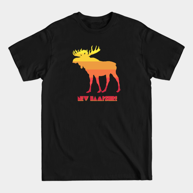 Disover New Hampshire Moose - New Hampshire - T-Shirt