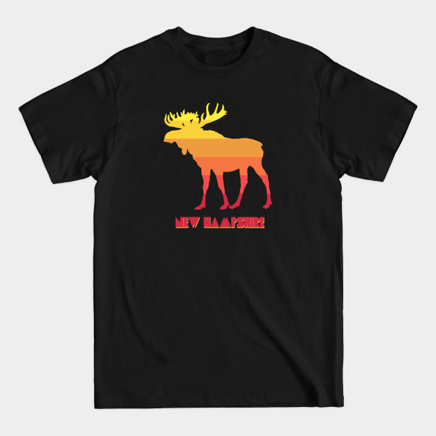 Discover New Hampshire Moose - New Hampshire - T-Shirt