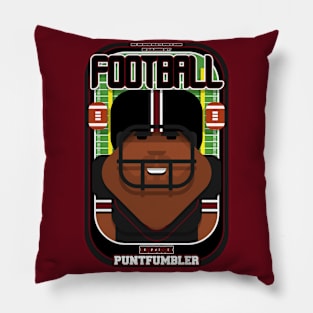 American Football Black and Burgundy - Enzone Puntfumbler - Hayes version. Pillow