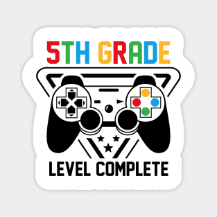 5th Grade Level Complete Gamer Boys Graduation Gifts Magnet