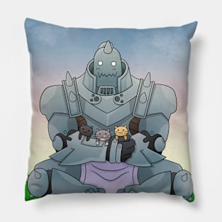 Alphonse and Kittens Pillow