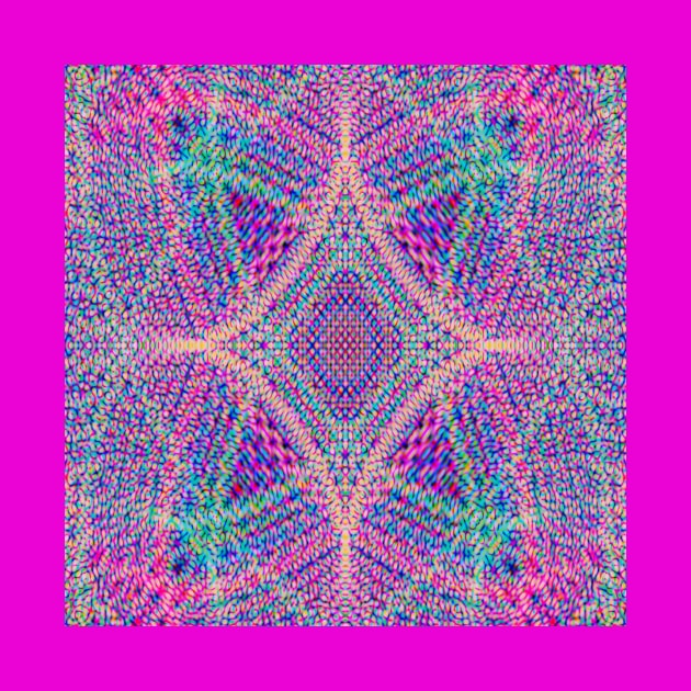 Psychedelic Pastel Fractal All Over Pattern by Art by Deborah Camp