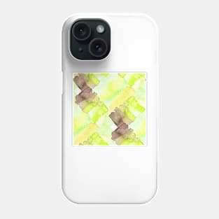 Watercolor chaotic shapes Phone Case