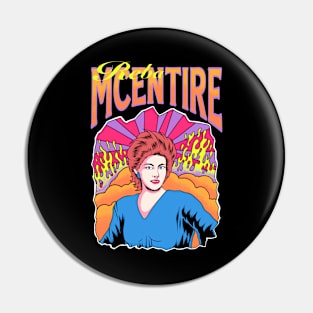 Reba McEntire -  Vintage 80s Style Cartoon Design Pin