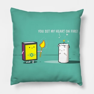 Heart on Fire Pillow