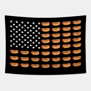 American Hotdog Flag Tapestry