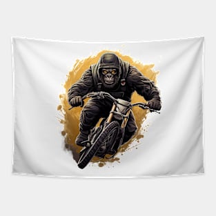 gorilla rider Tapestry