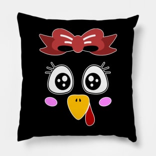 turkey face shirt for women eyelashes Pillow