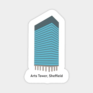 Arts Tower, Sheffield Minimalist Drawing Magnet