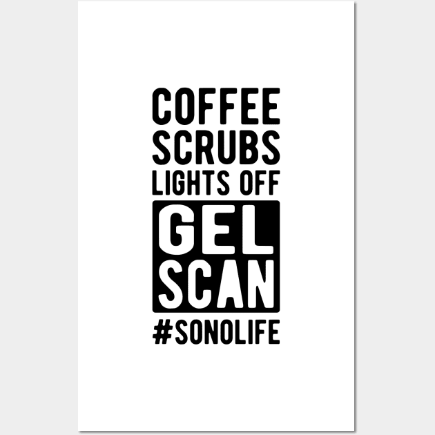 Sonographer - Coffee scrubs lights off gel Scan #Sonolife