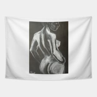 Graceful Back - Female Nude Tapestry
