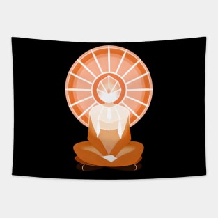 Aura Orange Meditation 05 Tapestry