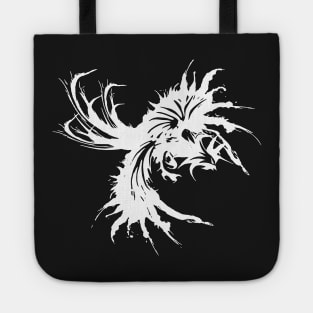 Fighting Rooster (white) Tote