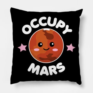 Occupy Mars Pillow