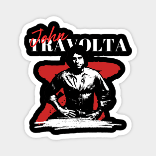 John travolta retro style Magnet