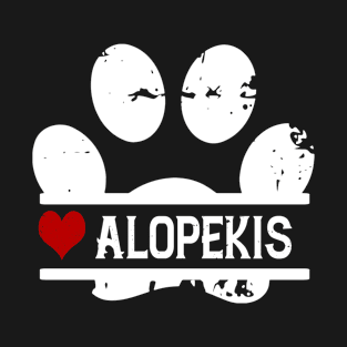 Alopekis dog paw print T-Shirt