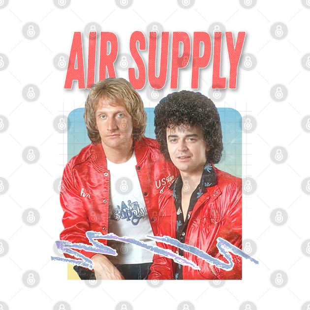 Air Supply / 80s Retro Faded Style Design by DankFutura