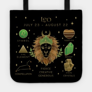 Crystal Zodiac Leo Collage Tote