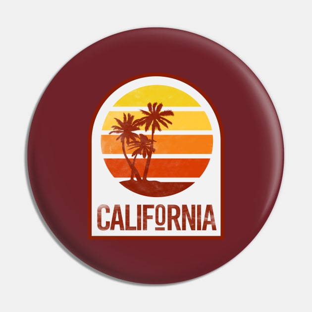 California Vintage distressed Pin by NineBlack