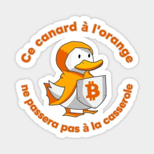 Canard à l'orange - Bitcoin duck Magnet