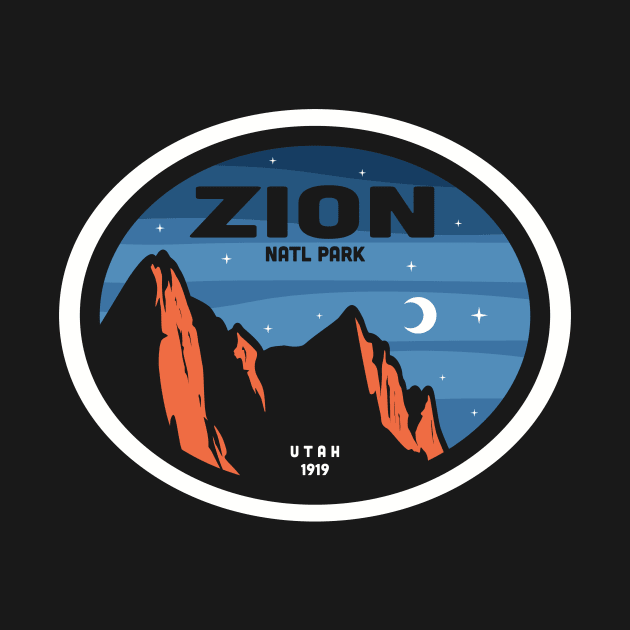 Zion National Park Utah T-Shirt Gift by Terrybogard97