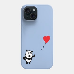 Panda Balloon - Banksy Tribute Phone Case