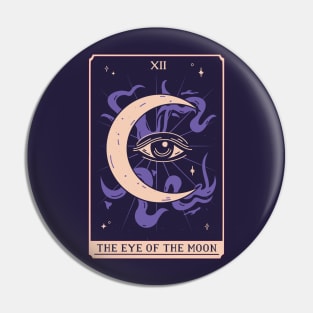 Spooky Tarot Card: The Eye of the Moon Pin